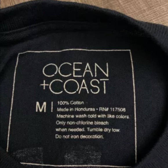 Ocean + Coast. Dark Blue Men Long Sleeve - Picture 4 of 8